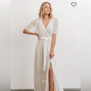 Baltic Born Grace Sparkle Gown in White - XL